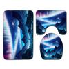 Star Bathroom Floor Mat Toilet Three-Piece Set