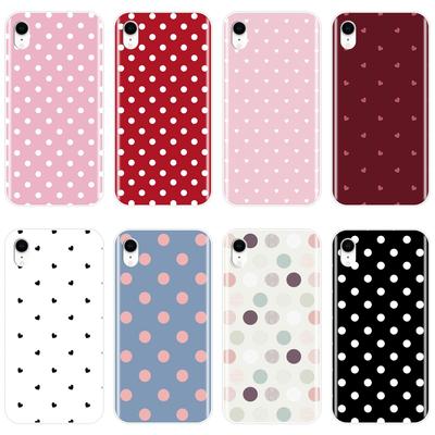 Back Cover For Apple iPhone 6 S 6S 7 8 X XR XS Max Polka Dot Heart Love Silicone Soft Phone Case For iPhone 8 7 6S 6 S Plus Case