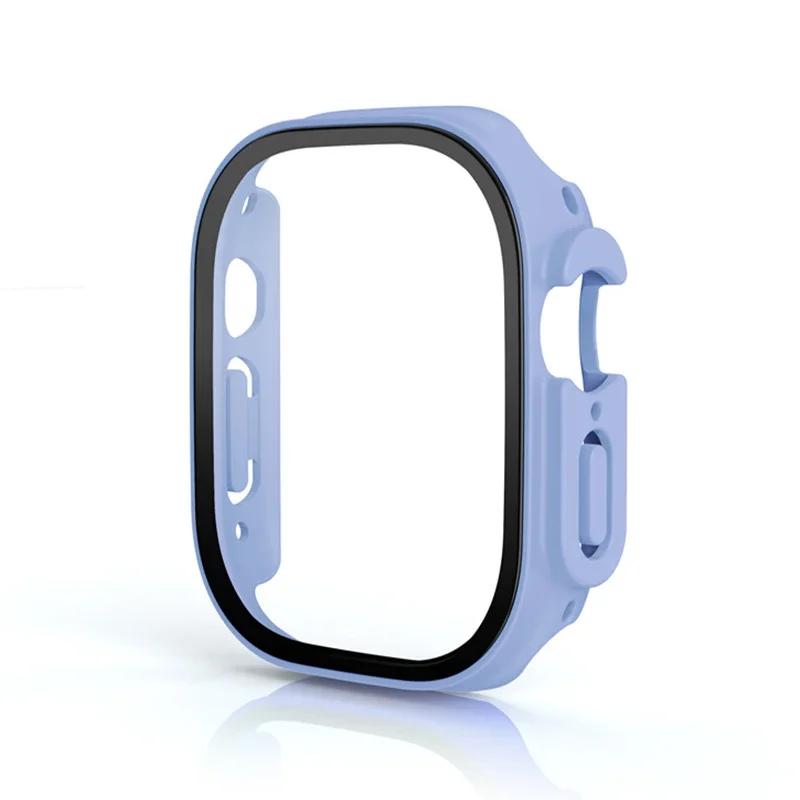 HD Tempered Glass+Case For Apple Watch Ultra 3/2/1 49mm PC Bumper+Screen Protector Cover iWatch Series Ultra 3 49mm Accessories