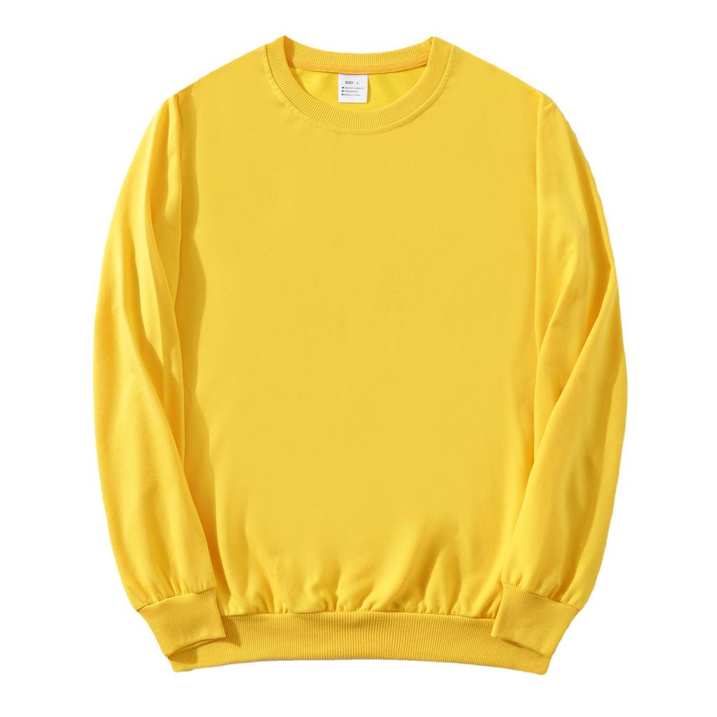 Autumn Solid Color Crew Neck Custom Sweatshirt for Couples & Groups