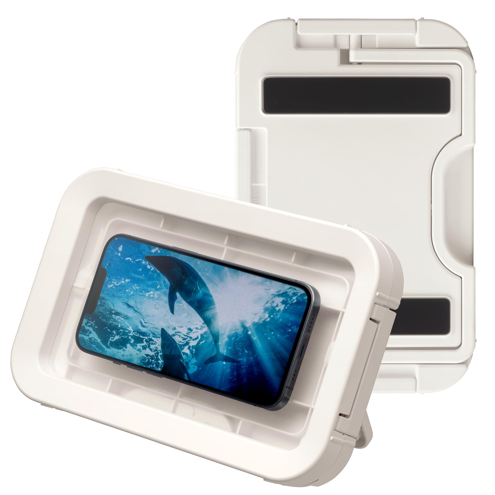 

Rhythm Magcase Waterproof Smartphone Case IPX7 Stand Wall Mount Magnet White 14.3x22.3x3.2cm S 9YY018RH03