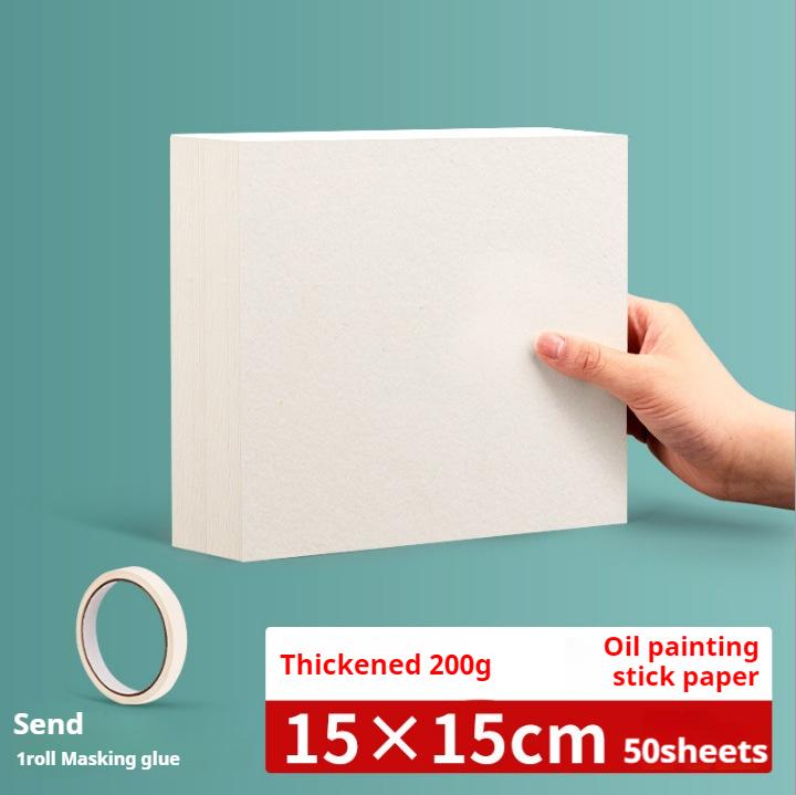 200GSM Oil Pastel Paper Oil Painting Stick Special Paper Blank Drawing A4 Chalk Coloring Crayons Painting Acid Free Cardboard