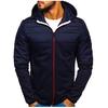 Spring And Autumn Men'S Hoodie Zipper Multi Pocket Hoodie Men'S Sports Thick Bottom Coat Versatile Fashion Casual Coat