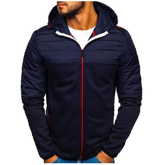 Spring And Autumn Men'S Hoodie Zipper Multi Pocket Hoodie Men'S Sports Thick Bottom Coat Versatile Fashion Casual Coat