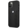 Bmw Case Bmhcp12Lrsppk Iphone 12 Pro Max 6.7 Black/Black Hardcase Leather Curve Perforate