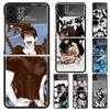Jujutsus Fushiguro Toji Harte PC-Handyhülle Für Samsung Galaxy Z Flip 7 6 5 4 3 Schwarz ZFlip7 ZFlip6 Flip5 Flip4 Flip3 5G Druck Co