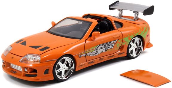 Kyosho Jada Toys Fast Furious Series Toyota Supra Orange Finished Model JADA97168 & 1/24 F&F (Brian)