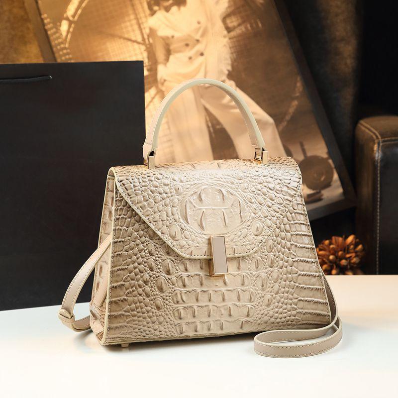 Crocodile Pattern Casual Women'S Bag Portable Small Square Bag Versatile Messenger Bag Shoulder Bag
