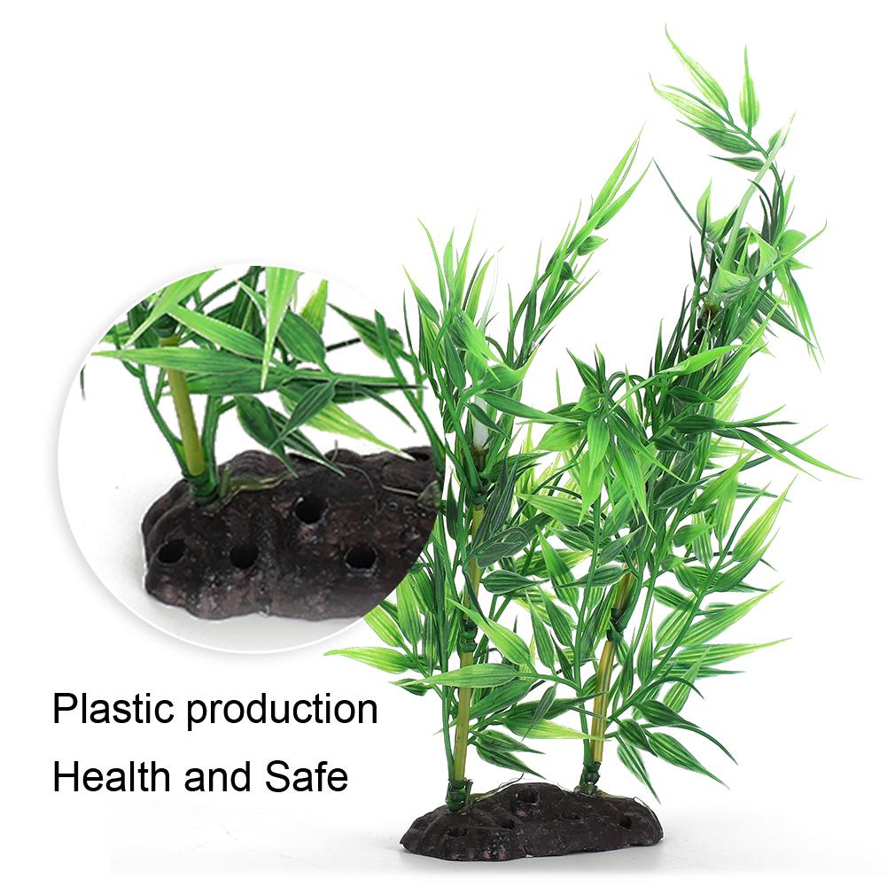 Aquatic Artificial Water Plant Grass Underwater Fake Fish Tank Plant Aquarium DecorationSmall