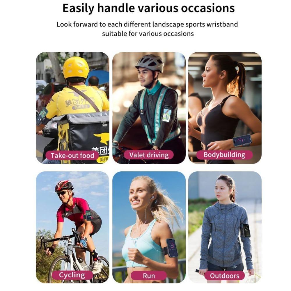 Comfortable Wristband Phone Holder Armband Universal Size Workout Wrist Phone Holder Fitness