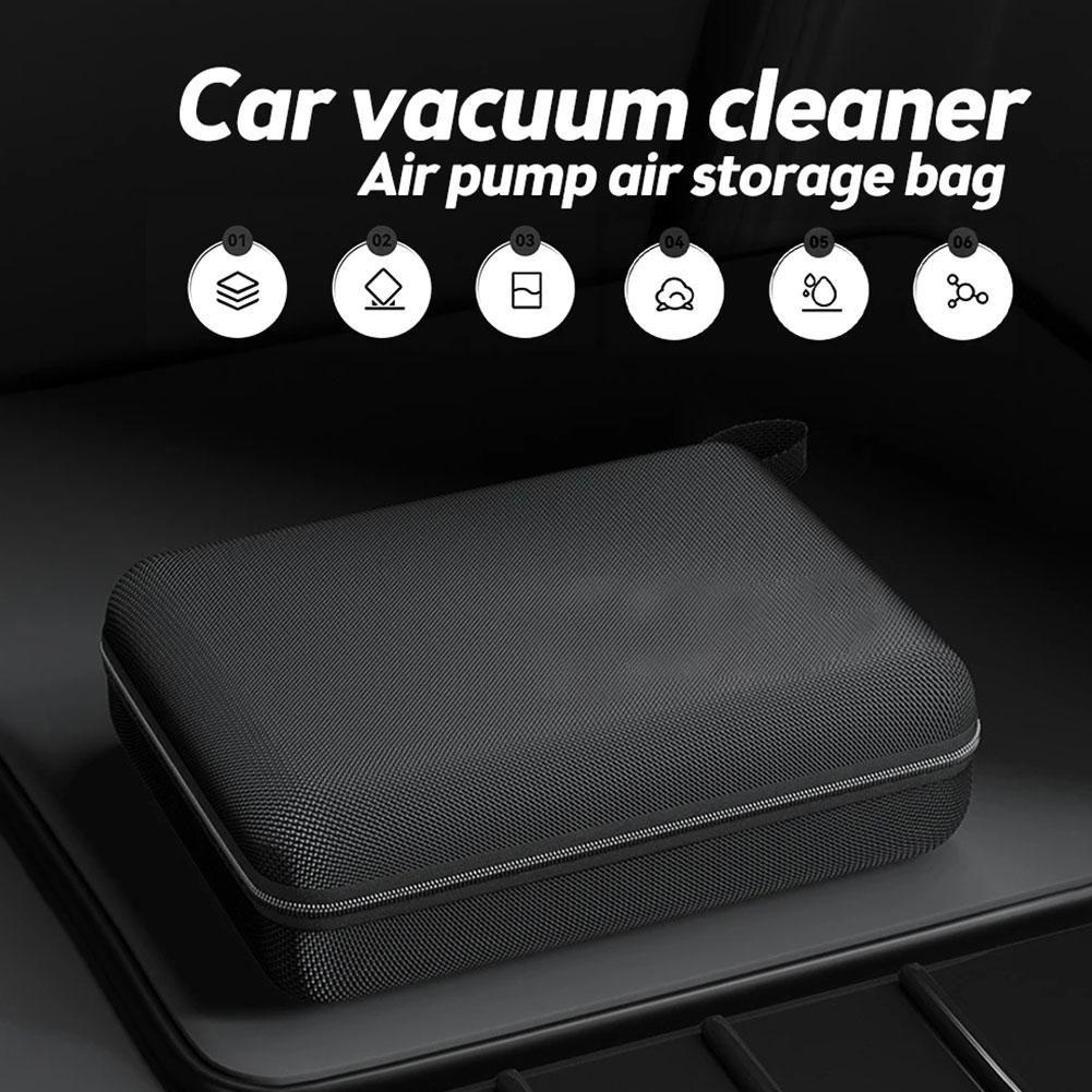 Eva Car Vacuum Cleaner Storage Box Waterproof Zipper Digital Storage Box Hard Shell Protective Bag Auto Interior Accessories