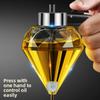 Diamond Glass Olive Oil Can Dispenser with Holder Kitchen Olive Oil Dispenser Bottle Oil Honey Dispenser Bottle Kitchen Tools