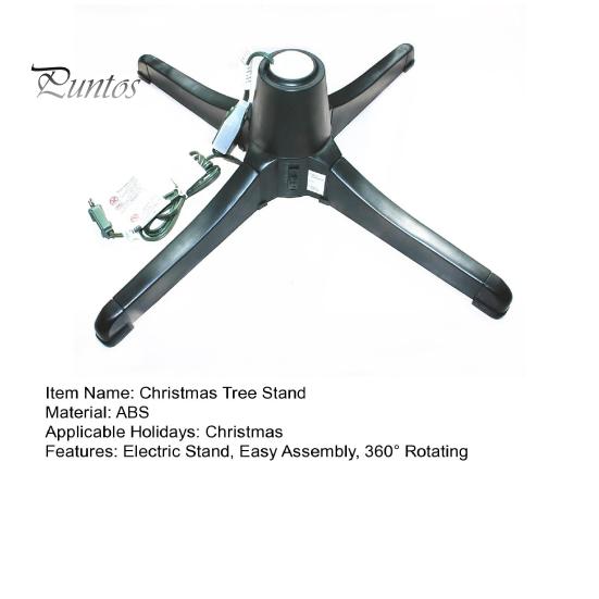 Rotating Christmas Tree Stand Easy Assembly Electric Tree Spinner Artificial Tree Base Holder for Up To 80 Lbs 7.5ft Xmas Trees