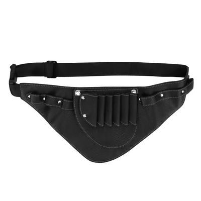 PU Leder Schere Hüfttasche 2 Schichten Tragbare Scherenhalter Tasche Etuis Werkzeugtaschen für Friseurwerkzeuge