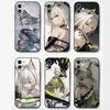 Kal'tsit Animated Game A-Arknights Phone Case For IPhone 17 Air 16 15 14 13 Pro Max 11 12 Black Silicone Cover