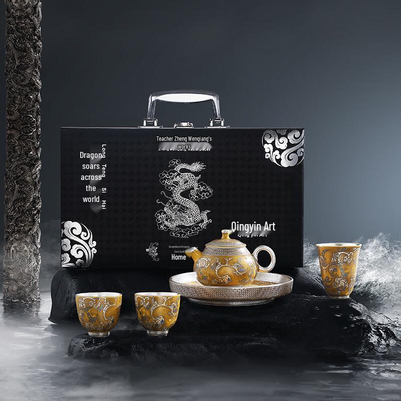 Palace Museum Dragon Ceramic Tea Set Gift