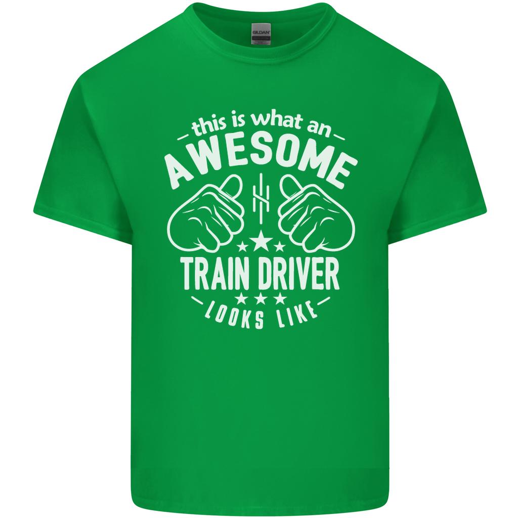 An Awesome Train Driver Looks Like Unisexs Light Cotton TShirt