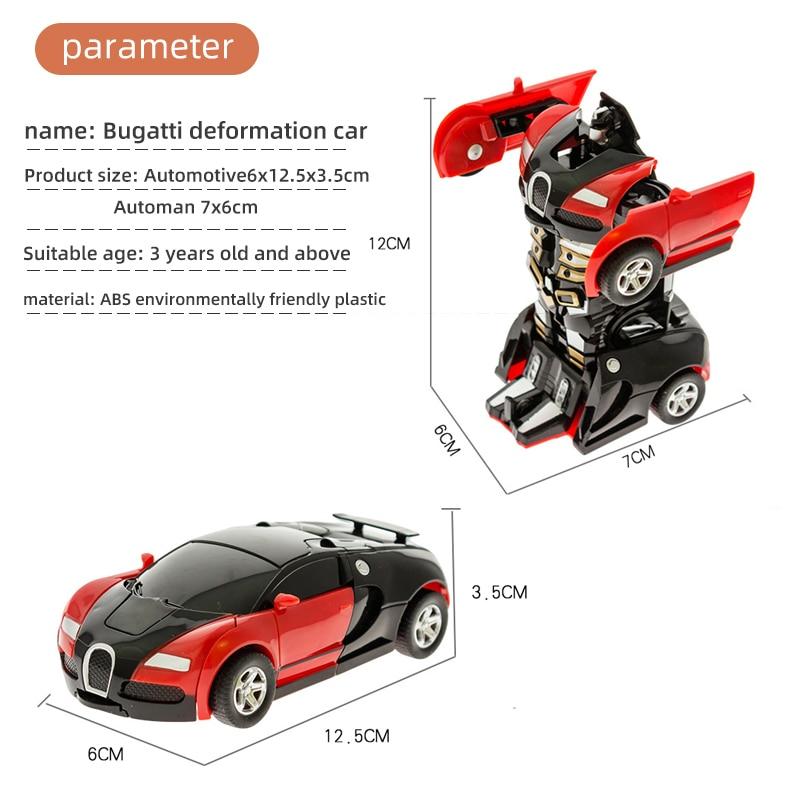 Nové Jednokľúčové Deformačné Autíčka Automatická Transformácia Robot Plastový Model Auta Zábavné Odliatky Hračka Pre Chlapcov Úžasné Darčeky Detská Hračka