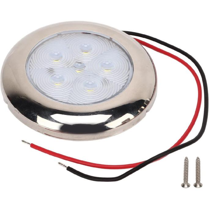 12V LED Dome Light, IP65 Marine Ceiling Lamp For RV Van Caravan Truck Boat Yacht Interior Lighting Part