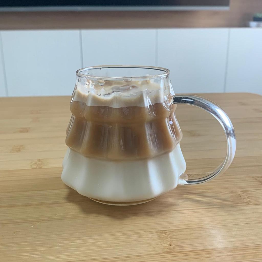 Christmas Tree Glass Coffee Mug Cute Festive Coffee Cup Latte Cappuccino Cup Milk Cup Beverage Mug Tea Cup Water Cups