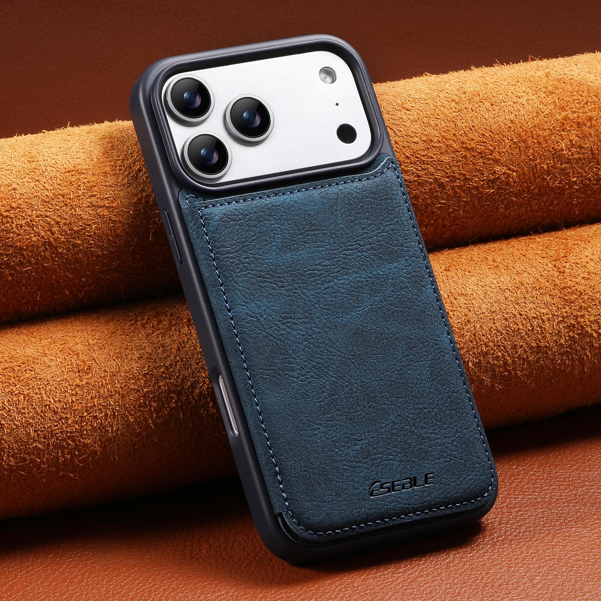 

Розкішний Ретро Фліп-картка Шкіряний Чохол для Телефону Для iPhone 17 Pro 16 15 14 13 Pro Max 17Air 16E Тонкий Магнітний Тримач для Карт Чохол iPhone17 Pro синій