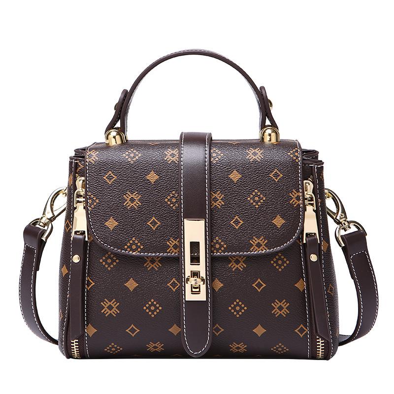 Women's 2025 Genuine Leather Retro Bucket Bag - Fashionable Shoulder Messenger Handbag