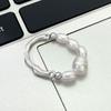 Mode Temperament Perlen Elastisches Seil Ring Retro Unregelmäßige Metallringe für Frauen Einfach Elegant Hochzeitsparty Schmuck