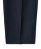 NOIRER Wool Stripe One-Pleated Wide Slacks (Navy)
