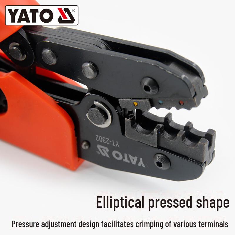 Yiertuo Ratchet Crimping Pliers for Electrical Terminals and Copper Connectors