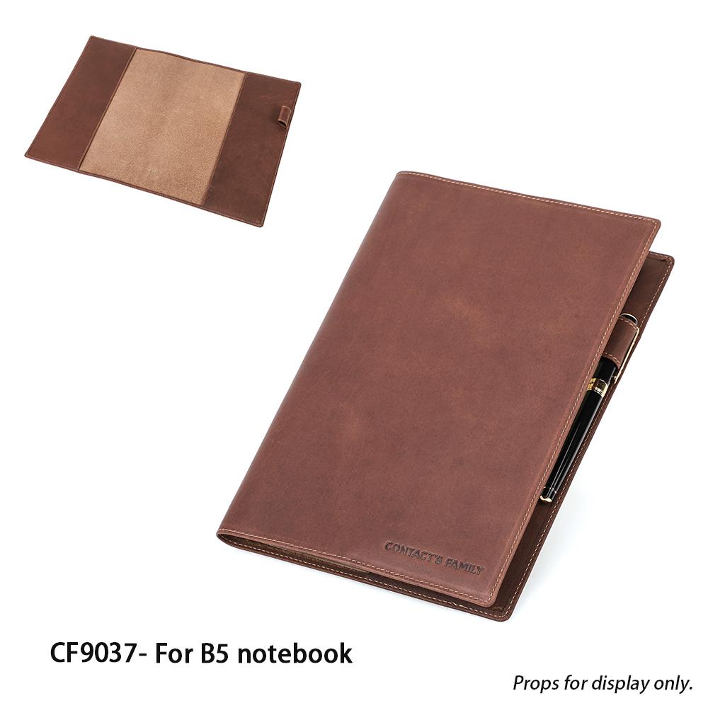 Dropship B5 Leather Notebook Cover Minimalist Crazy Horse Leather Book Sleeve with Pen Loop Retro Journal Coverfor School Office