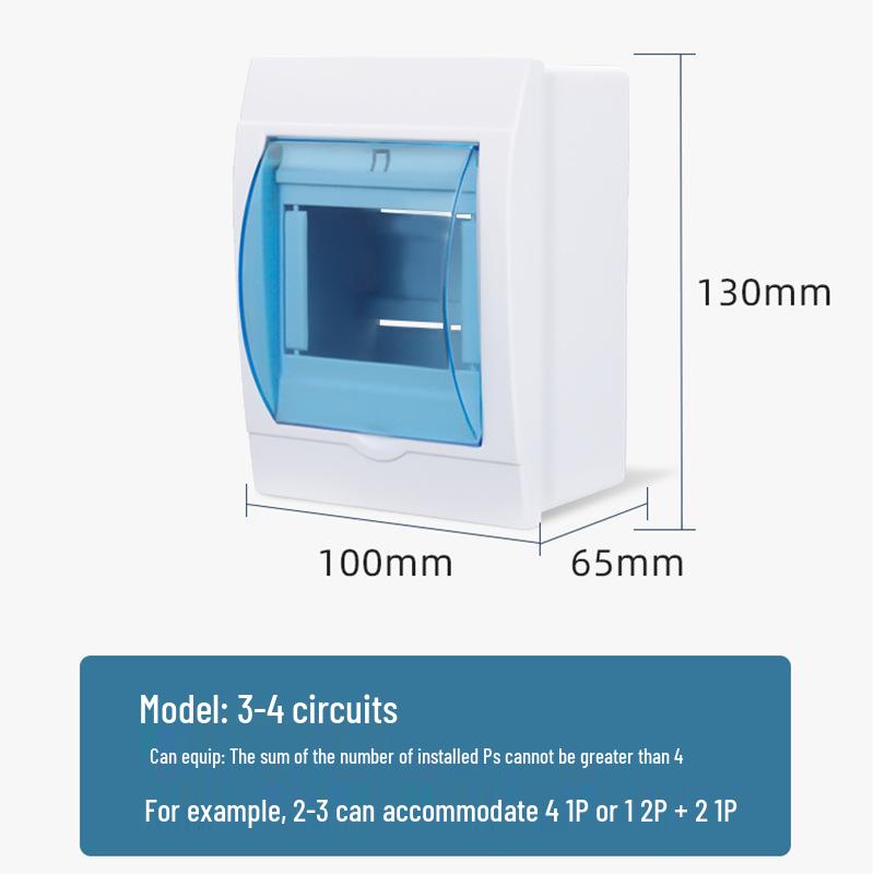 PZ30 Aufputz Wasserdichter Kunststoff MCB Kasten mit Fehlerstromschutz
