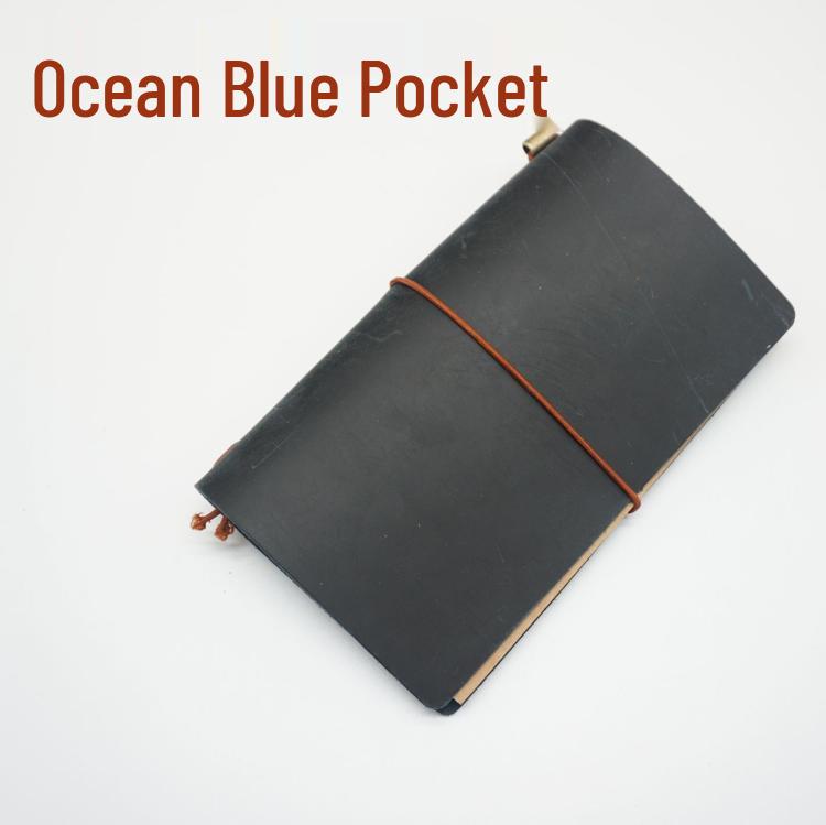 Cowhide Traveler's Loose-leaf Notebook Planner Diary