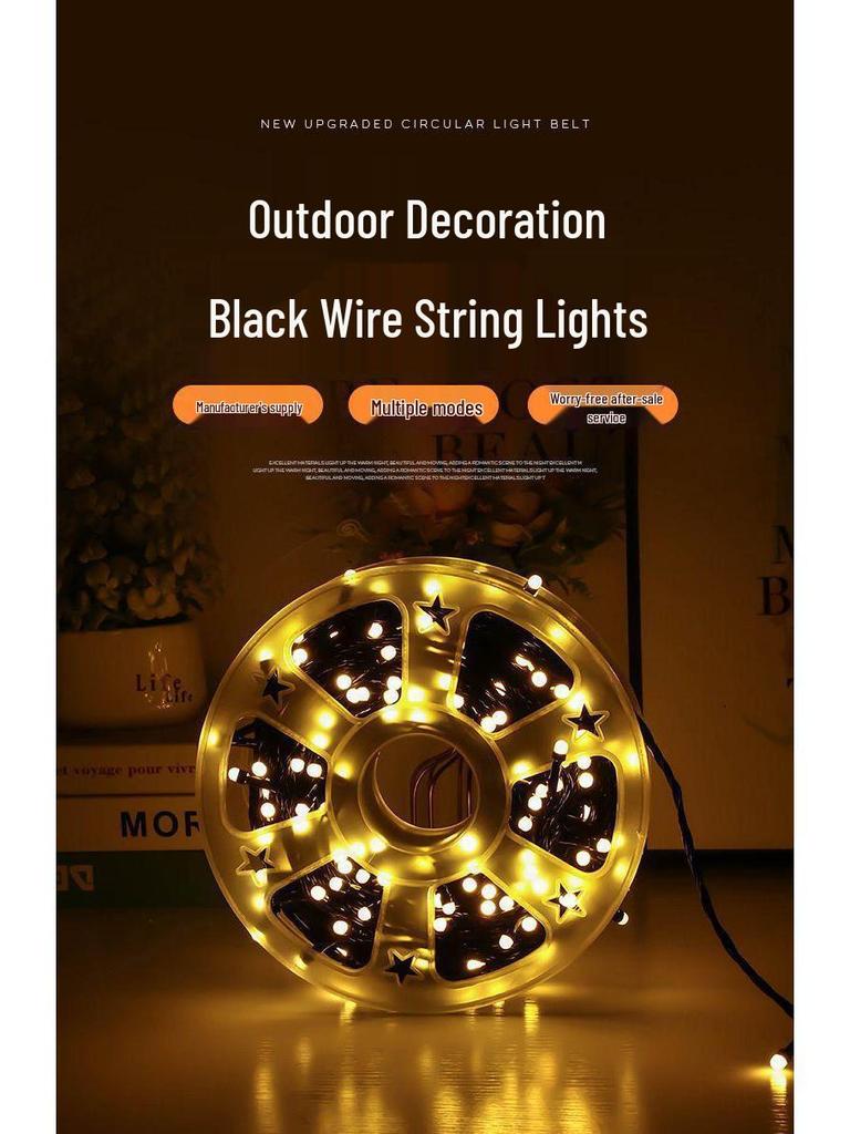 Convenient XL High-Brightness LED Starry String Lights for Christmas, New Year, Courtyard, and Spring Festival Decorations