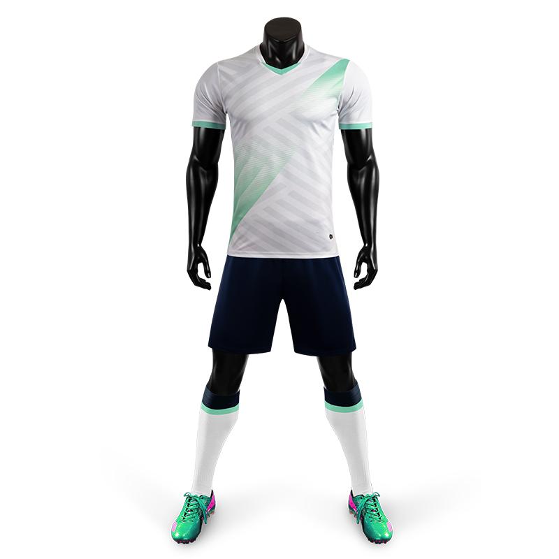 New Model Sports Sublimation Soccer Jersey Team Shirt Custom Football Uniform Soccer Jersey Set Xs белый
