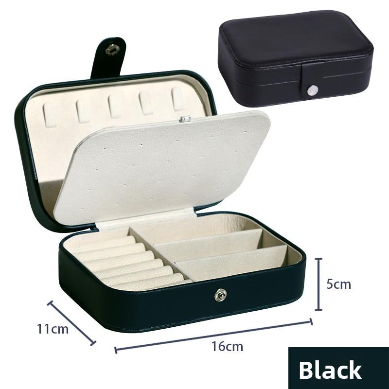 Portable Travel Girl Jewelry Storage Box, Necklace, Ring and Earring Storage Box, Double-layer Home Accessory Box, Jewelry Box