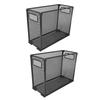 2pcs Mesh File Holder Foldable Metal Mesh File Organizer for Letters Legal Documents Folders Office