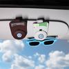 W14-Leather Car Sun Visor Glasses Holder Sunglasses Card Clip For Volkswagen VW R Polo Passat Rline Golf 4 5 6 Tiguan Jetta GTI ID.3