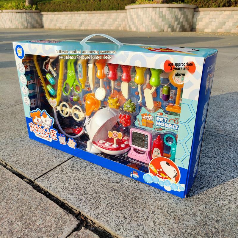 Pet Dentist Role-Playing Set for Kids - Toy Gift Box