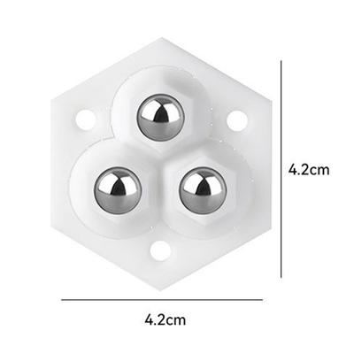 Packung mit 4 selbstklebenden Mini-Lenkrollen mit 360-Grad-Drehung, Rollen für Küchengeräte und Möbel