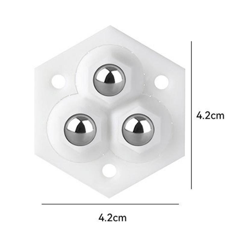 Pack Of 4 Adhesive Mini Casters Wheel with 360 Degree Rotation Rolling Wheel for Kitchen Appliances & Furniture