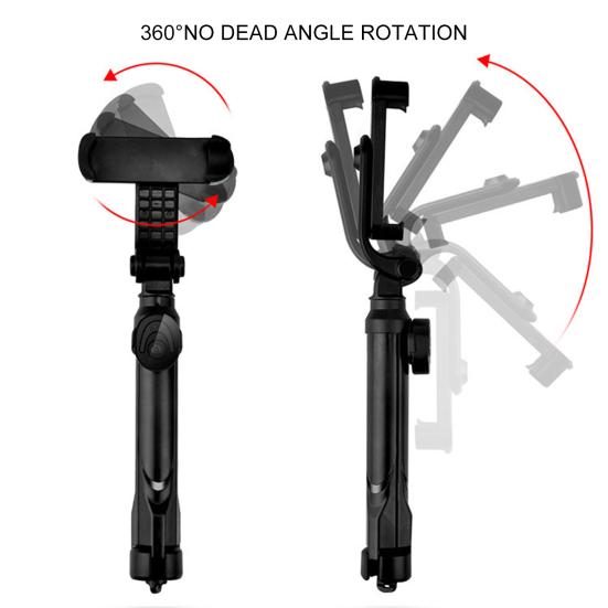 Selfie Bracket Retractable Professional Remote Control Bluetooth-compatible 4 Selfie Stick Tripod Stand