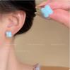 Candy Clover Earrings Women's Summer Sweet Dopamine Stud Earrings Unique Beautiful Cute Earrings