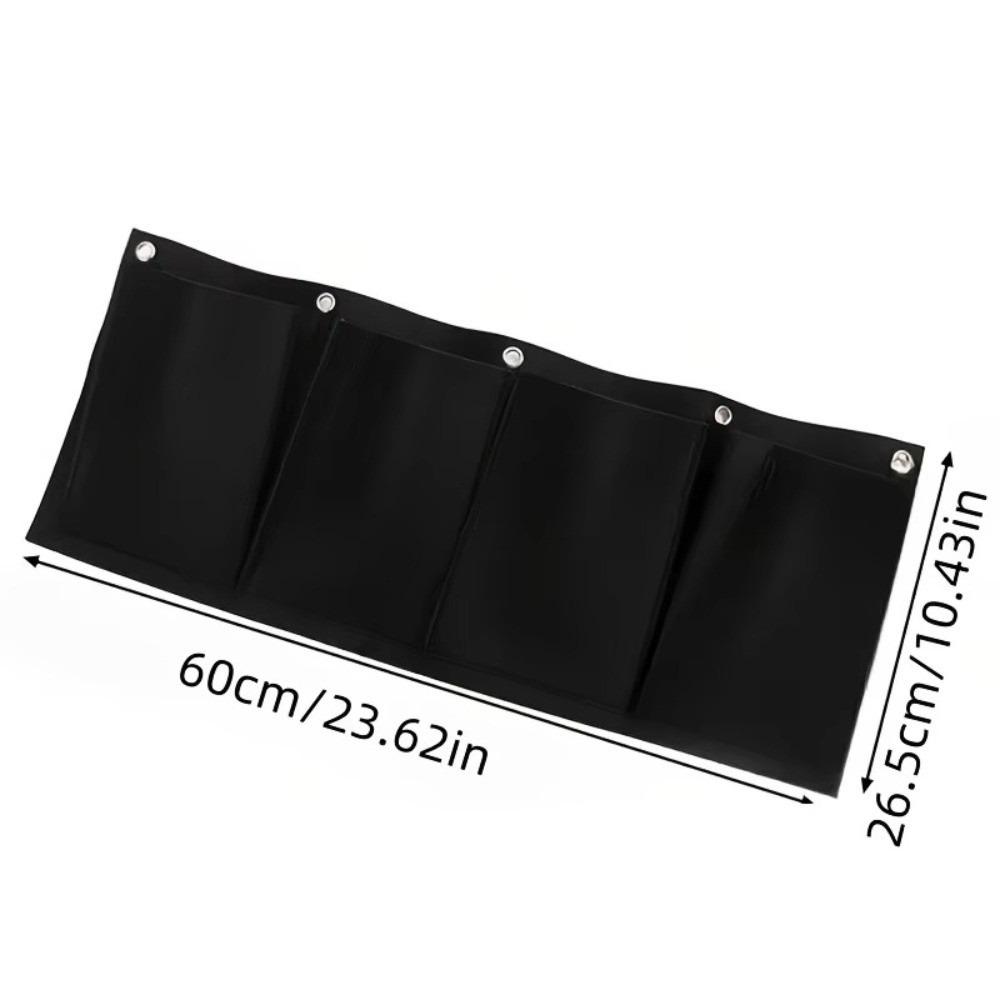 Black Felt Plant Grow Bag Wall-Mounted Non-Woven Fabric Flower Growing Bag Felt Material Wall Greening Felt Bag Plant Growing