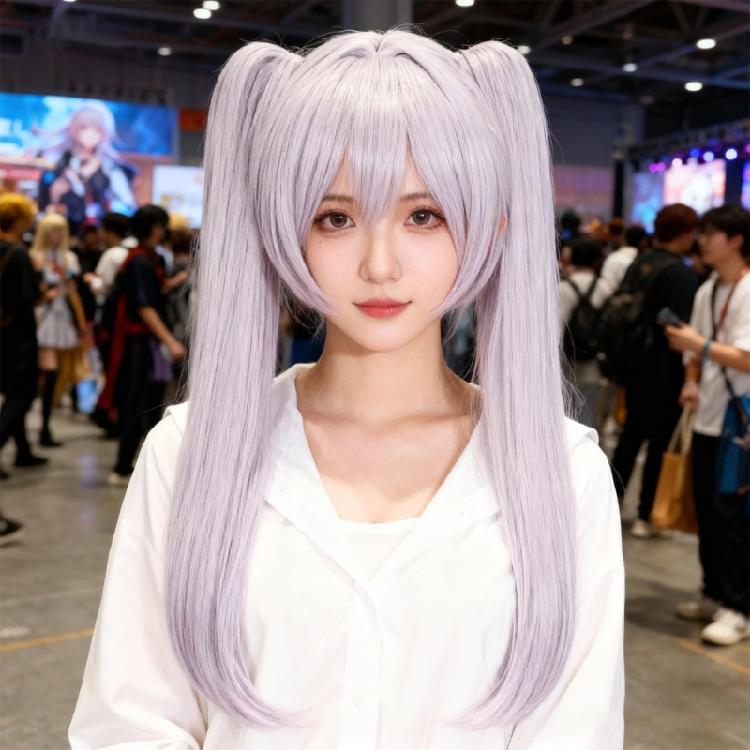 Long Permanent Cosplay Wig Designed For Fantasy Theme Including Cooling Mesh Technology And Various Styling preferences
