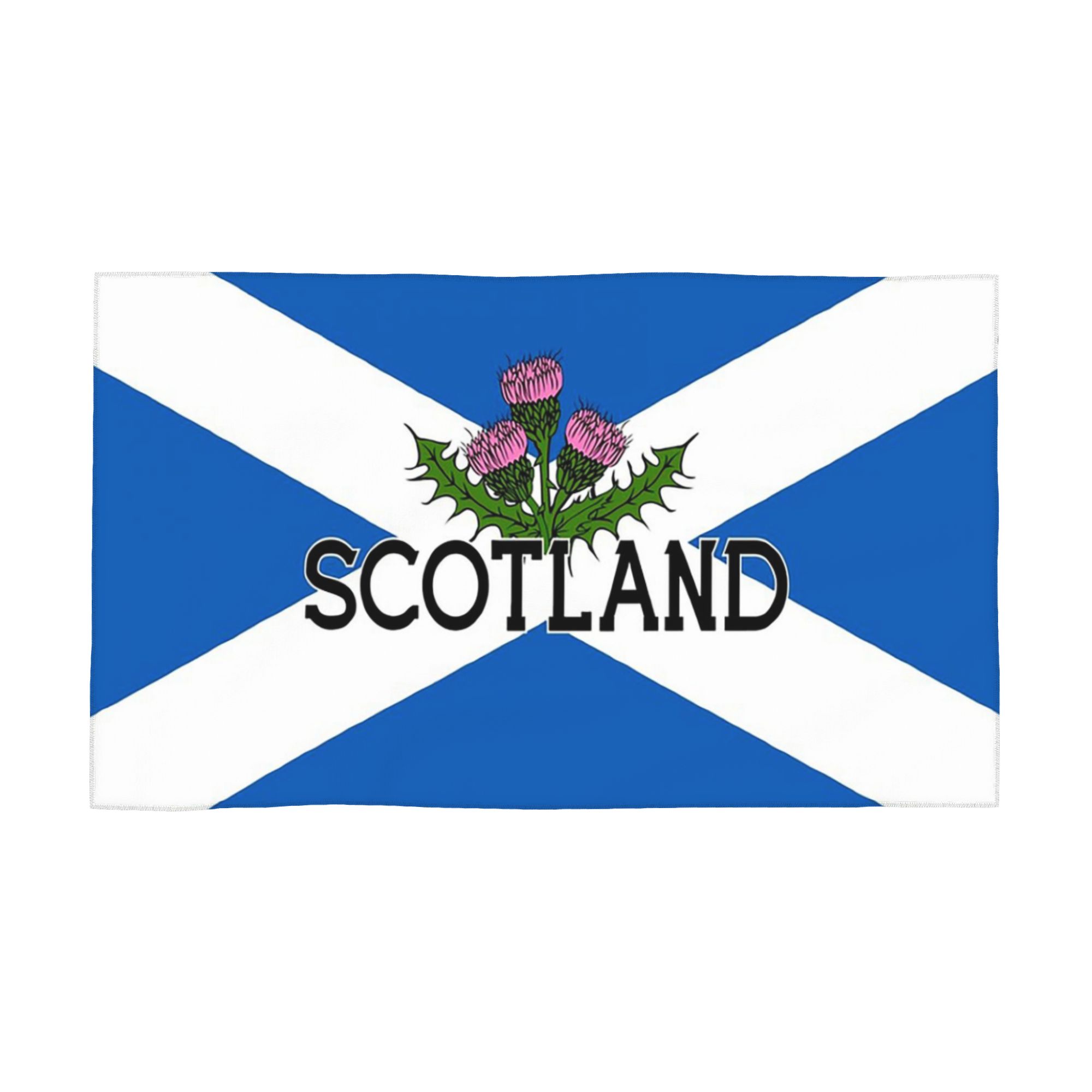 Scotland Saltire Flag Scottish St Andrews Cross and Thistle Pride Soft Face Towel Quick Dry Pool Bath Cotton Towels Breathable W30*H60(CM)