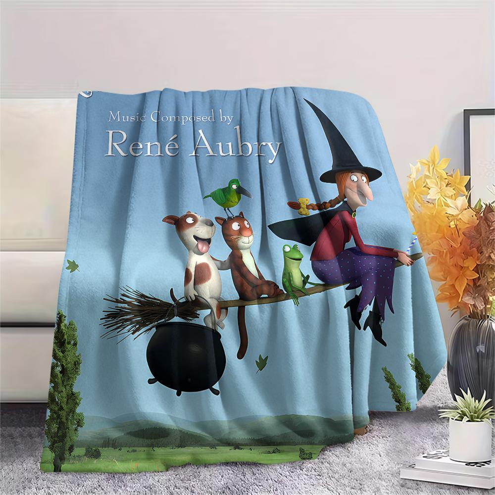 Room onthe Broom Fraggle Rock Print Flannel Blanket,High quality Comfortable for All Seasons,Home Decor,Warmth and Comfort,Perfect for Christmas Gifts