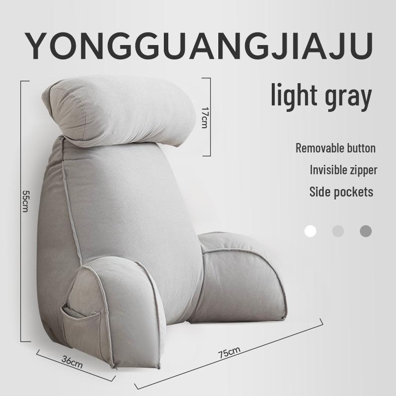 Comfortable Reading Pillow with Lumbar & Neck Support for Dorms, Bay Window, or Bed.