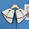 False Collar Detachable Blouses False Collar Half Shirts Collar Little Shawl Top Elegant for Womens Girls