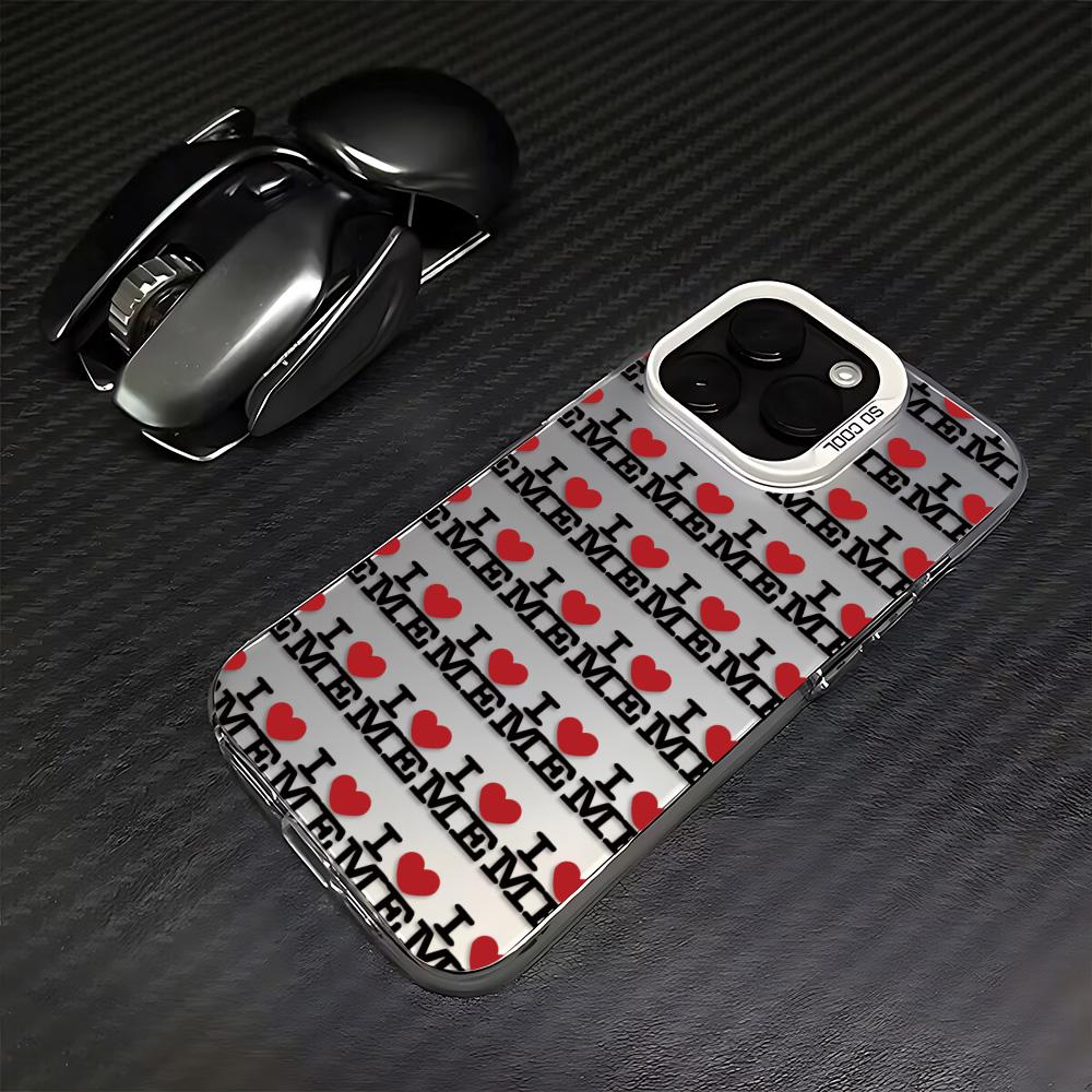 I LOVE ME Phone Case for Samsung Galaxy S26 S25 S24 S23 S22 S21 S20 Note20 FE Ultra Edge Plus 4G 5G Anti Fall Matte Cover