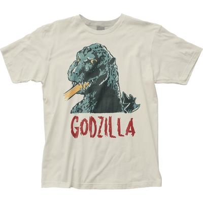 Godzilla Godzilla Vintage Style Mens T Shirt Classic Monster Movie Tee Natural Unisex T-Shirt
